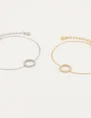 My Jewellery Armbandje Open Rondje Strass MJ04799