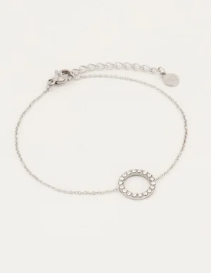 My Jewellery Armbandje Open Rondje Strass MJ04799