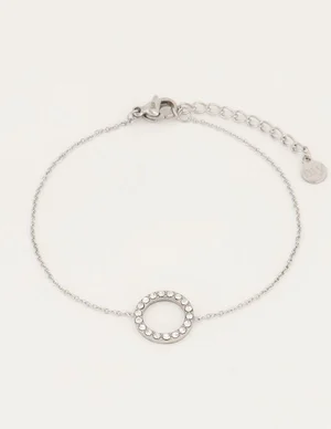 My Jewellery Armbandje Open Rondje Strass MJ04799