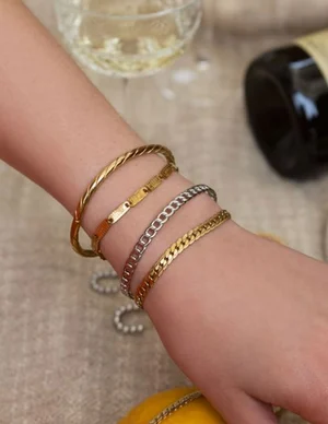 My Jewellery Armbandje schakels plat motief MJ05175