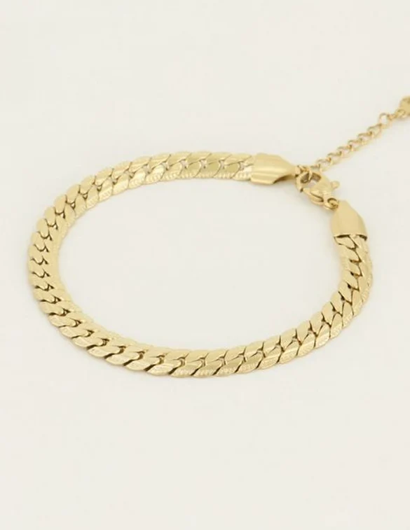 My Jewellery Armbandje schakels plat motief MJ05175