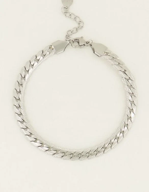 My Jewellery Armbandje schakels plat motief MJ05175