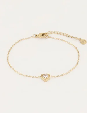My Jewellery Armbandje Strass Hartje MJ04800