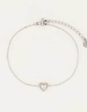 My Jewellery Armbandje Strass Hartje MJ04800