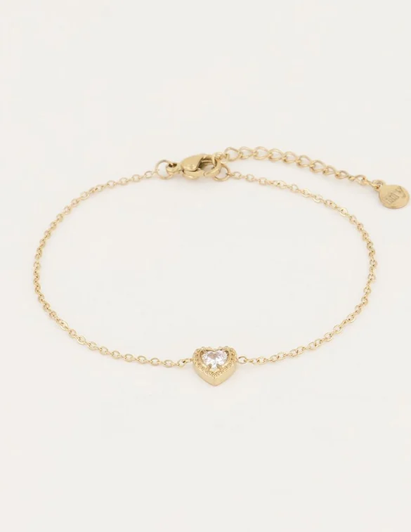 My Jewellery Armbandje Strass Hartje MJ04800