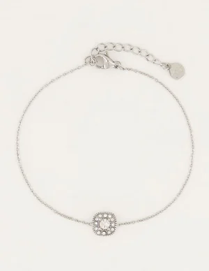 My Jewellery Armbandje Vierkant Strass MJ04798