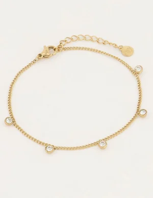 My Jewellery Armbandje Vijfstrass Steentjes MJ04797