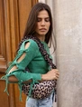 My Jewellery Bag crossbody ruffle strap leopard MJ11734