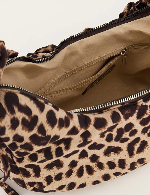 My Jewellery Bag crossbody ruffle strap leopard MJ11734