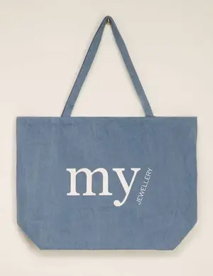 My Jewellery Bag shopper denim MY logo MJ09167