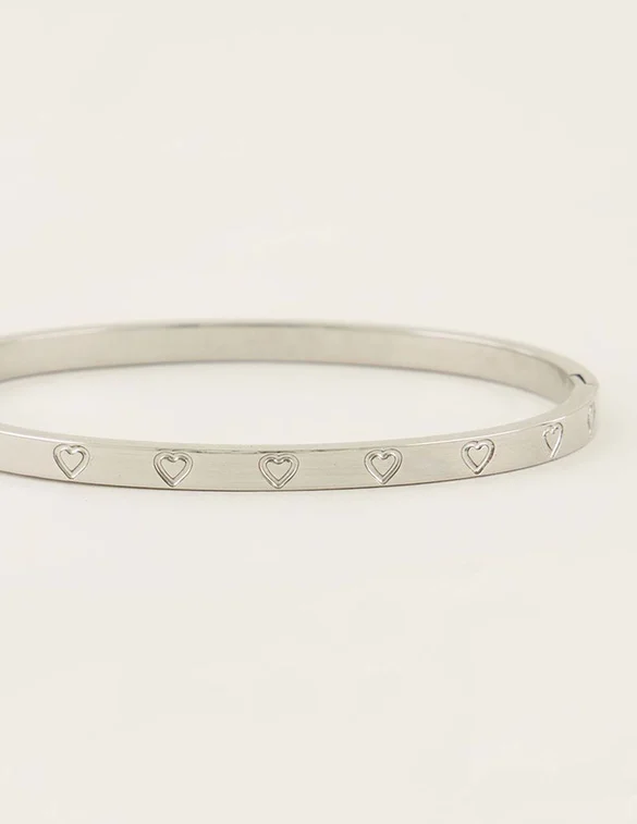 My Jewellery Bangle engraved hearts MJ07347