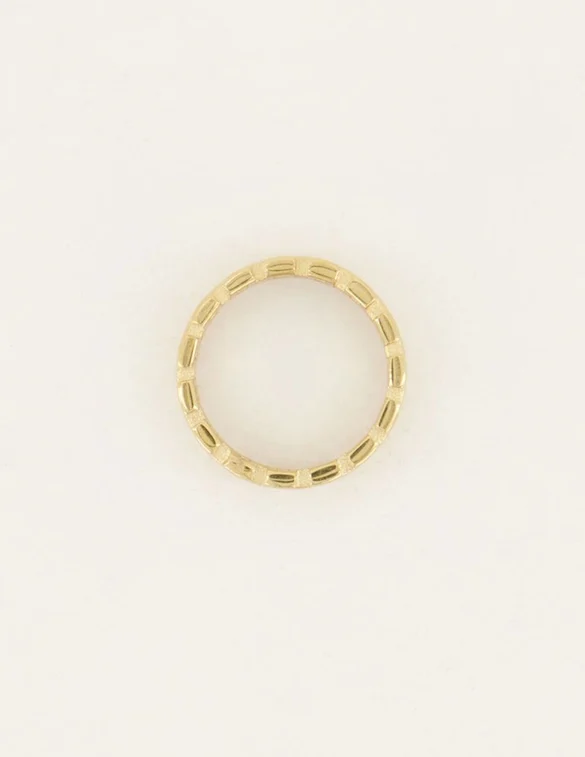 My Jewellery Bede ring met schakels MJ05741