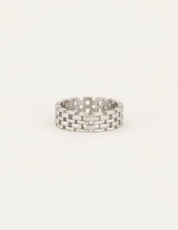 My Jewellery Bede ring met schakels MJ05741