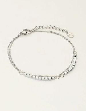 My Jewellery Bracelet 2 chains cubes MJ09727