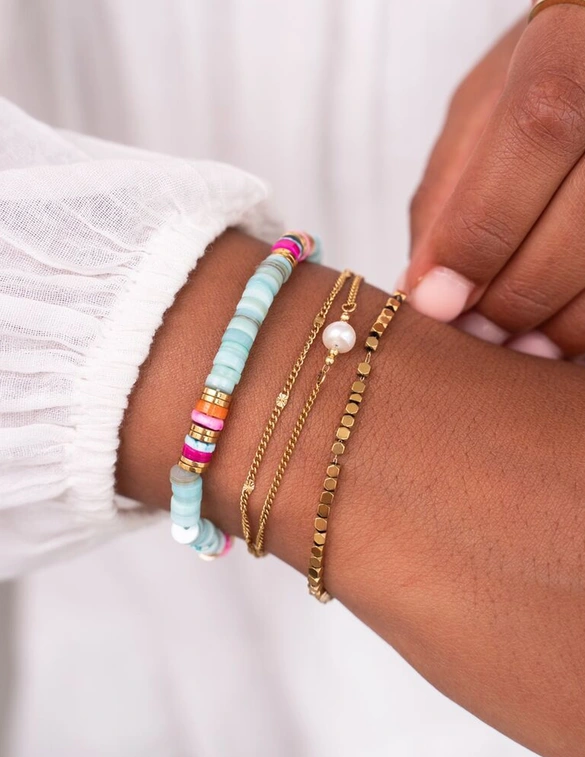 My Jewellery Bracelet 2 chains with pearl MJ11096