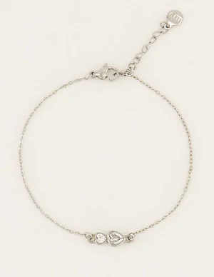 My Jewellery Bracelet 2 Heart Stones MJ07081