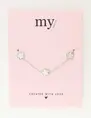 My Jewellery Bracelet 3 flowers pearl MJ10058