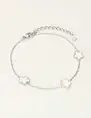 My Jewellery Bracelet 3 flowers pearl MJ10058