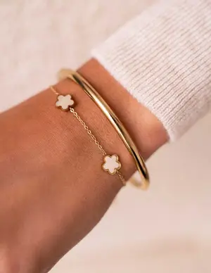 My Jewellery Bracelet 3 flowers pearl MJ10058