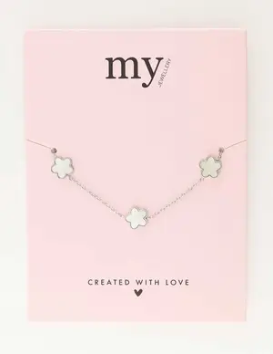 My Jewellery Bracelet 3 flowers pearl MJ10058