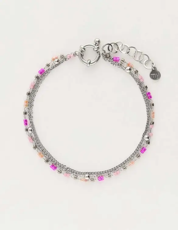 My Jewellery Bracelet 3 layers pink MJ10266