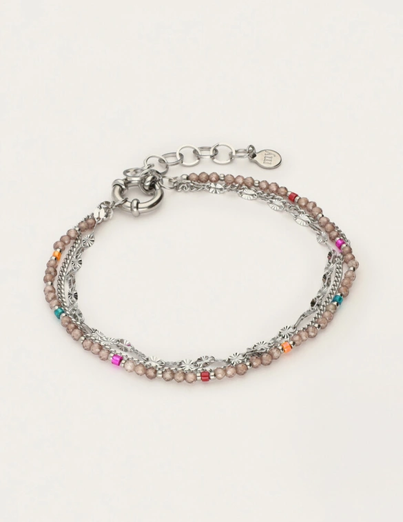 My Jewellery Bracelet 3 layers taupe MJ12213