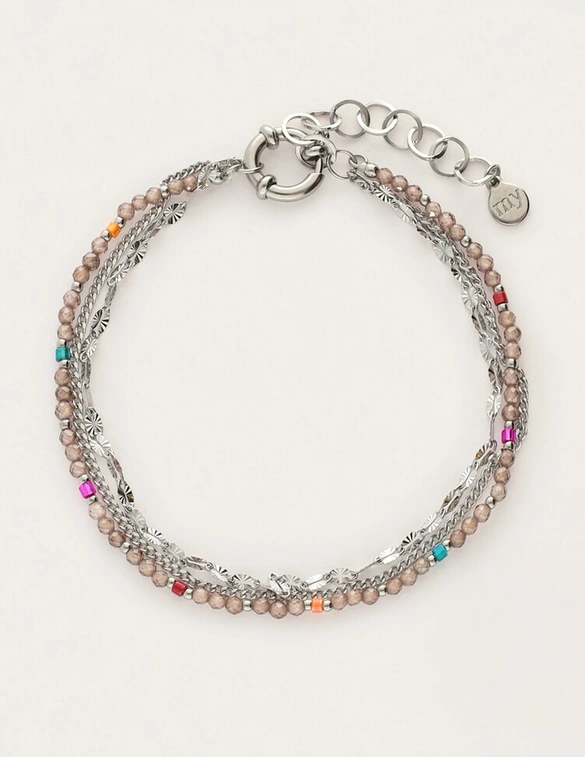 My Jewellery Bracelet 3 layers taupe MJ12213