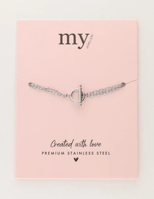 My Jewellery Bracelet 4 chains lock MJ11093