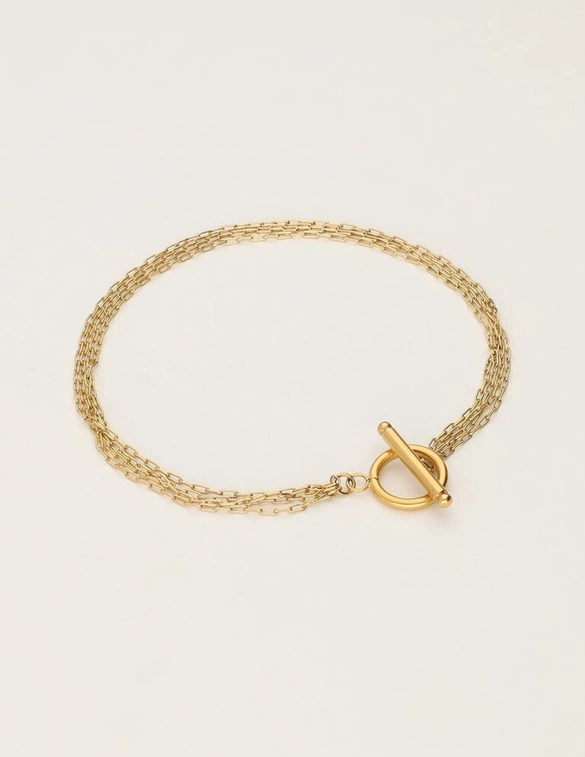 My Jewellery Bracelet 4 chains lock MJ11093