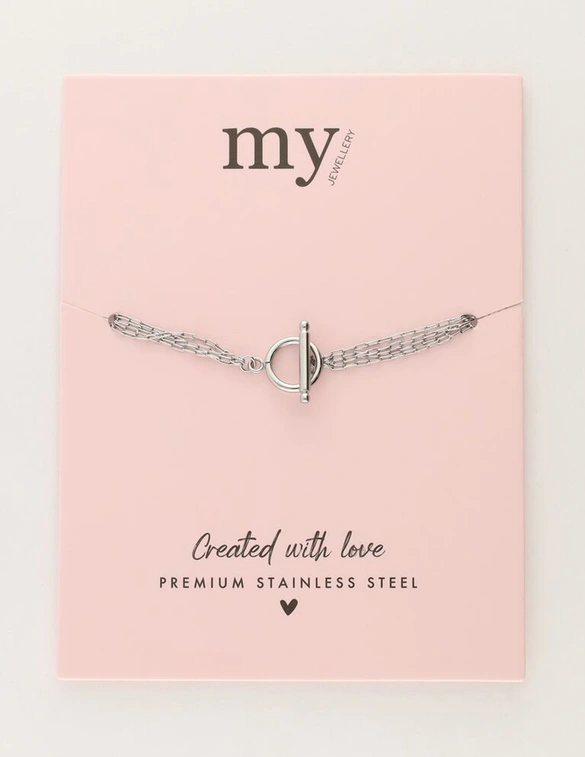 My Jewellery Bracelet 4 chains lock MJ11093