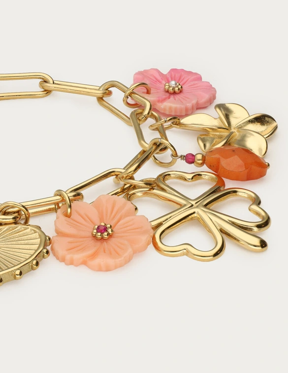 My Jewellery Bracelet 7 charms stmt clover MJ13776