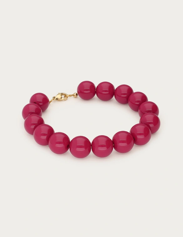 My Jewellery bracelet beads big fuchsia MJ14571