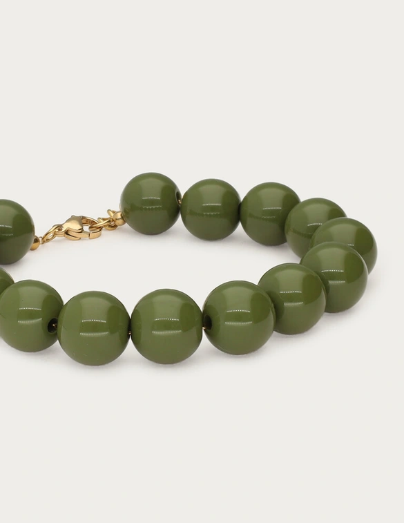 My Jewellery Bracelet beads big olive green MJ14573