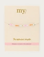 My Jewellery Bracelet beads blue orange MJ13773