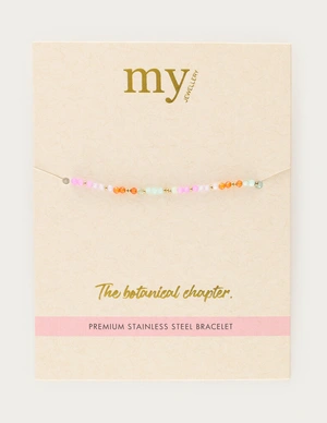 My Jewellery Bracelet beads blue orange MJ13773
