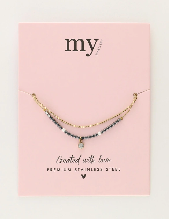 My Jewellery Bracelet beads double MJ12073