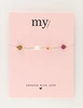 My Jewellery Bracelet beads flowers green purple MJ12212