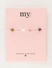 My Jewellery Bracelet beads flowers green purple MJ12212