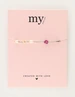 My Jewellery Bracelet beads flowers pink purple MJ12211