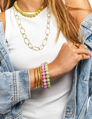 My Jewellery Bracelet beads green MJ14556