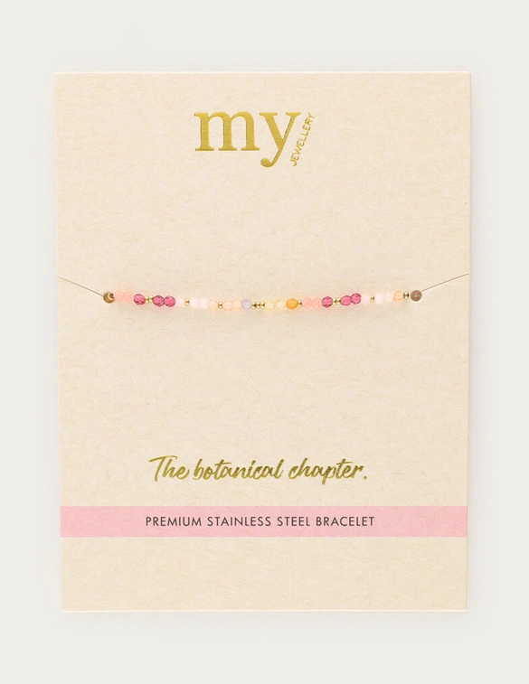 My Jewellery Bracelet beads pink MJ13771