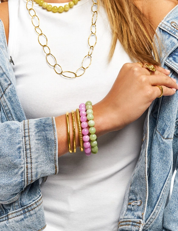 My Jewellery Bracelet beads pink MJ14561