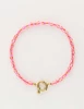 My Jewellery Bracelet beads with lock red MJ10814