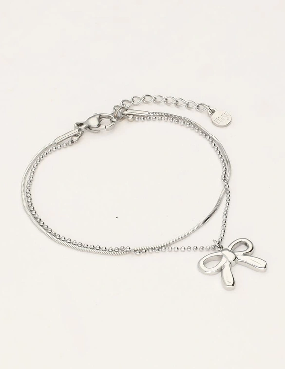 My Jewellery Bracelet bow 2 chains MJ11100