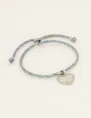 My Jewellery Bracelet Braided with heart charm MJ07899