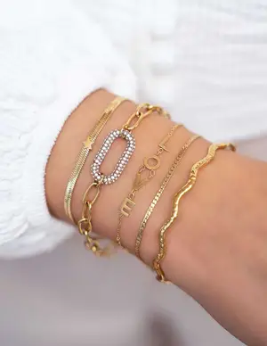 My Jewellery Bracelet chain and stones MJ07560