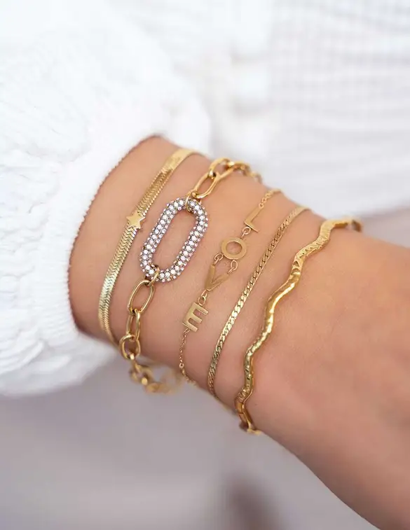 My Jewellery Bracelet chain and stones MJ07560