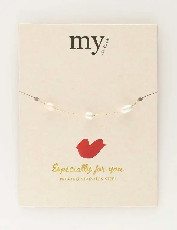 My Jewellery Bracelet chain big pearls MJ10148