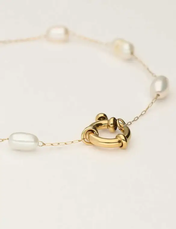 My Jewellery Bracelet chain big pearls MJ10148