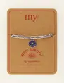 My Jewellery Bracelet chain cord charm blue MJ09452